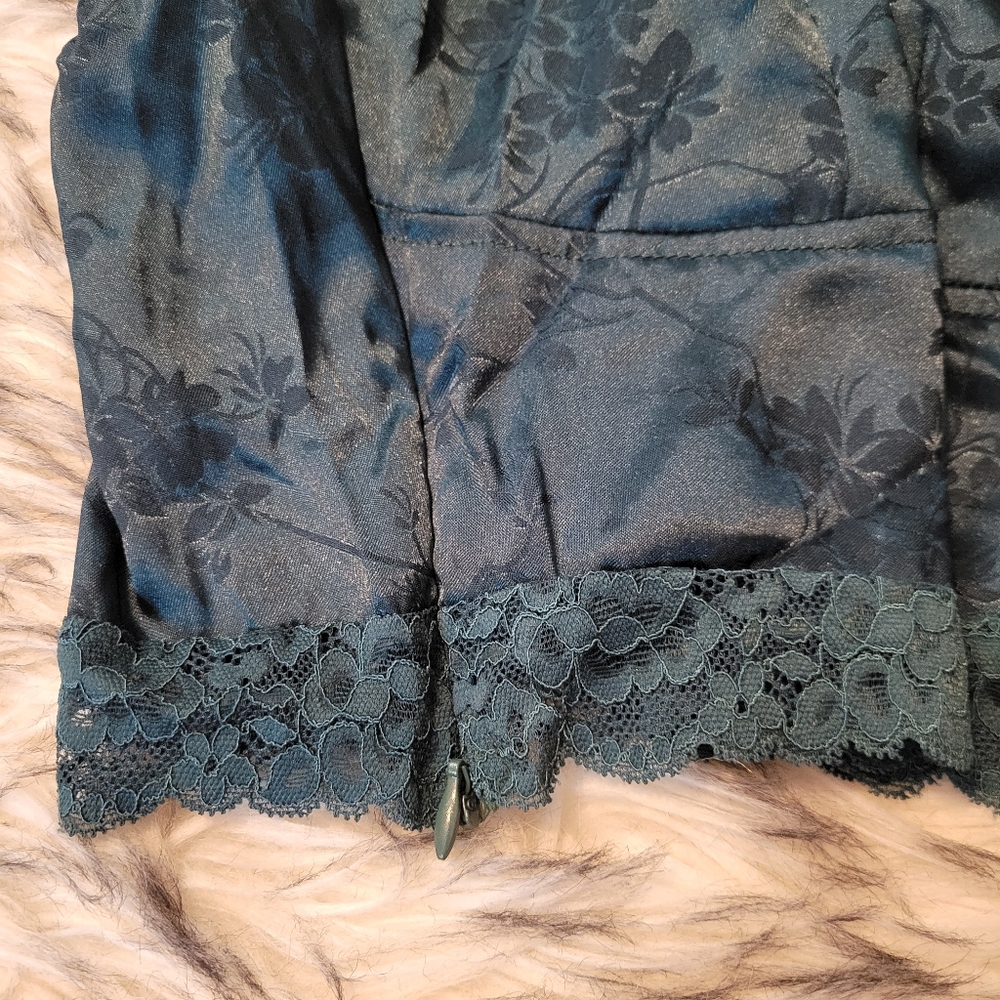 SHEIN Jacquard lace trim cami top green small - Picture 5 of 10